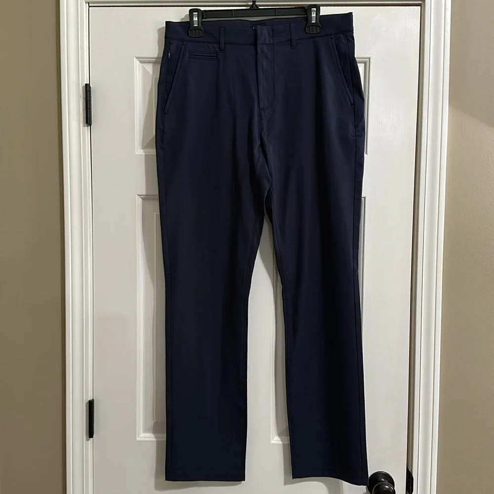 J.Crew Men’s Straight Fit 770 Tech Pant in Navy (32x32) - Picture 4 of 10